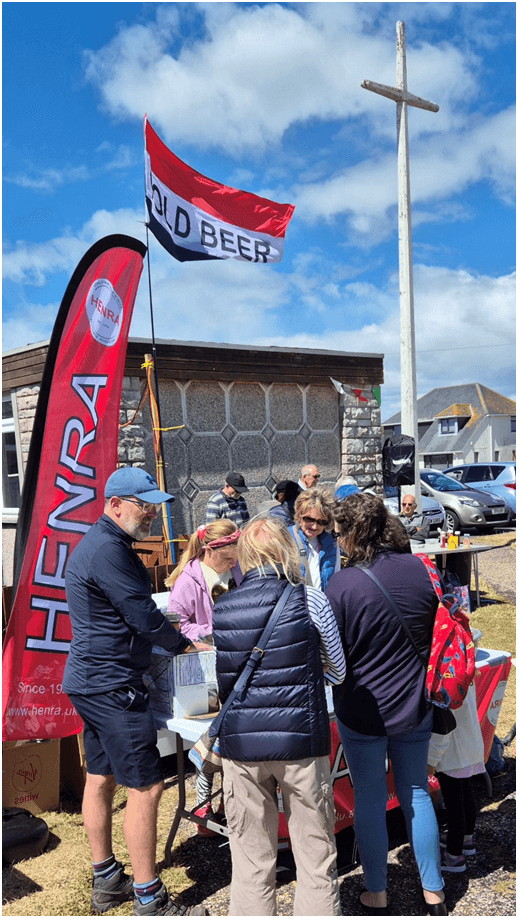 HENRA bar next to banner